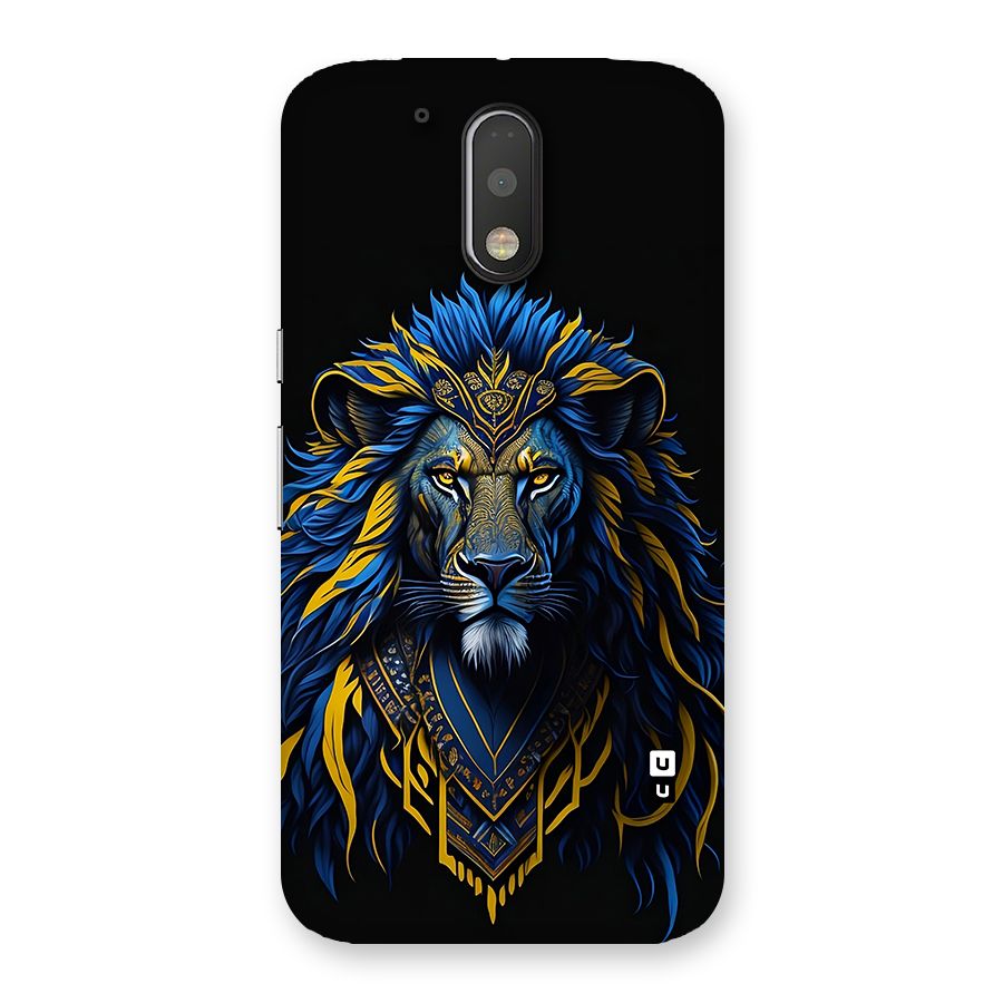 Premium Lion Abstract Portrait Art Back Case for Moto G4 Plus
