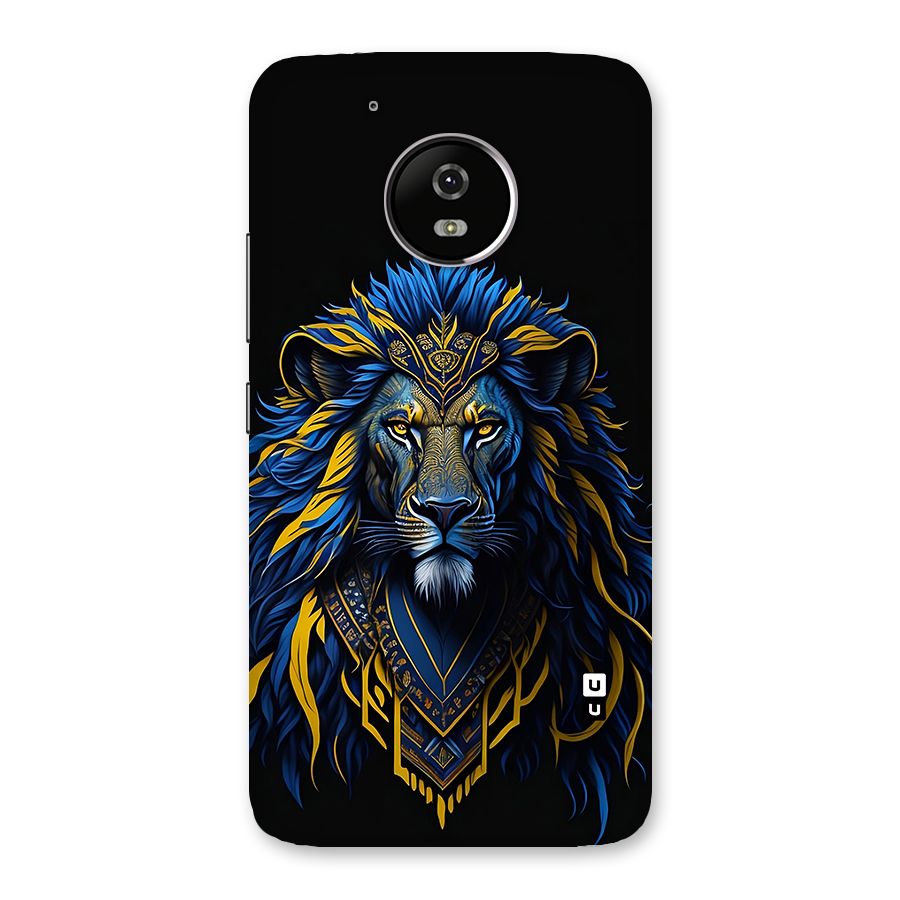 Premium Lion Abstract Portrait Art Back Case for Moto G5