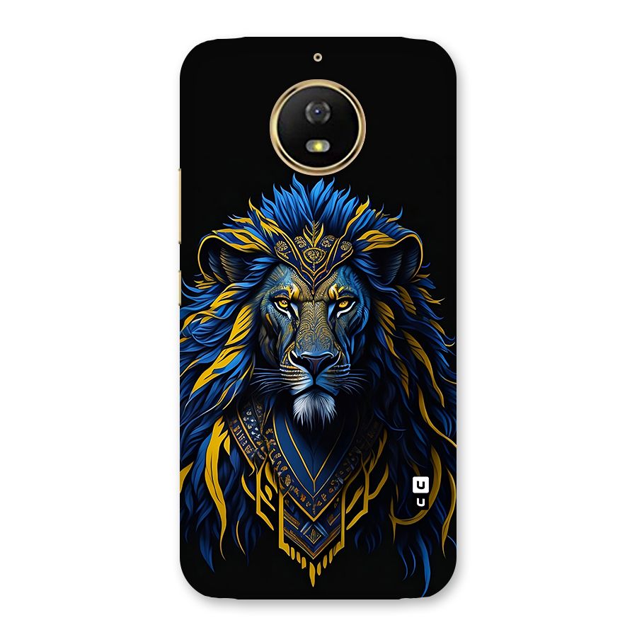 Premium Lion Abstract Portrait Art Back Case for Moto G5s