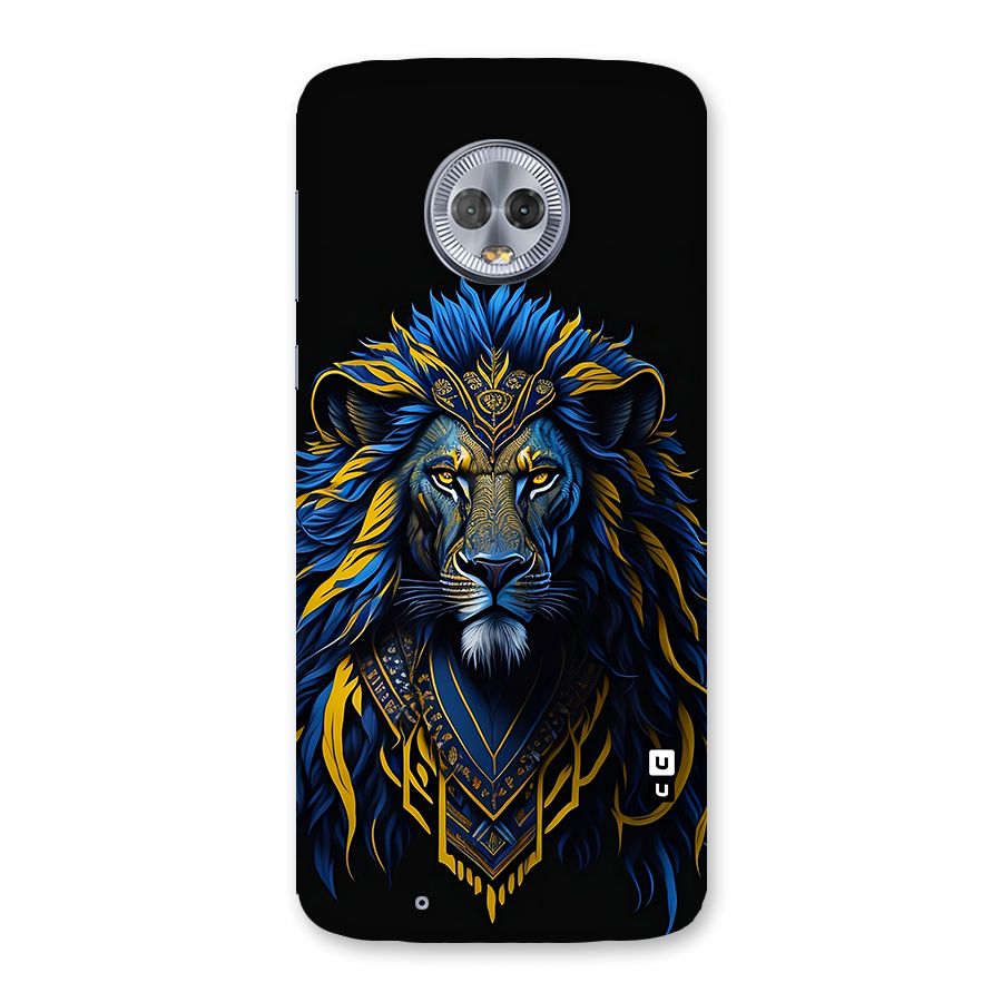 Premium Lion Abstract Portrait Art Back Case for Moto G6