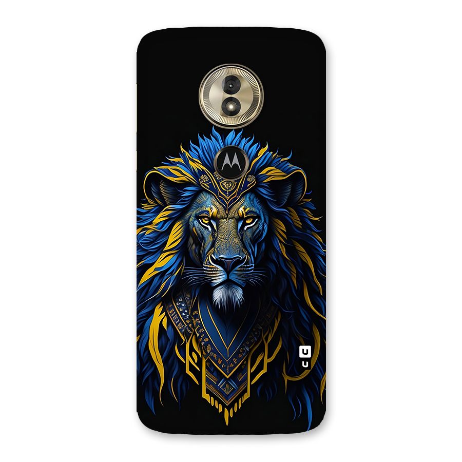 Premium Lion Abstract Portrait Art Back Case for Moto G6 Play