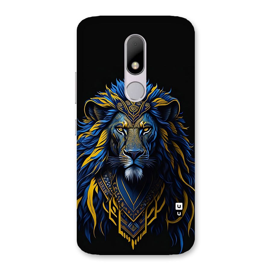 Premium Lion Abstract Portrait Art Back Case for Moto M