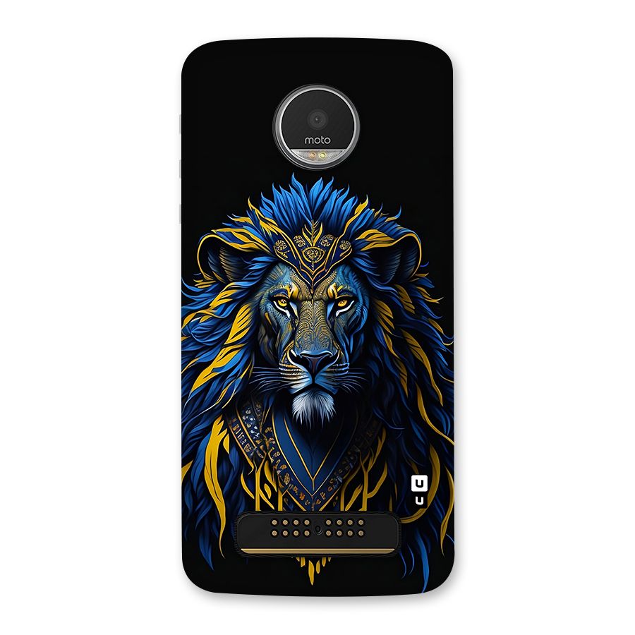 Premium Lion Abstract Portrait Art Back Case for Moto Z Play