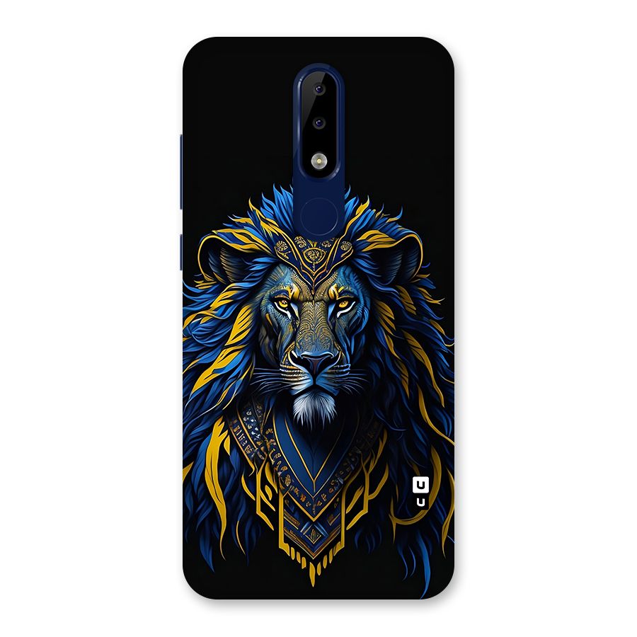 Premium Lion Abstract Portrait Art Back Case for Nokia 5.1 Plus