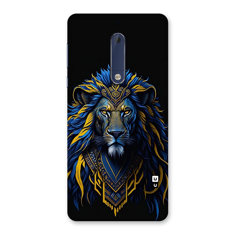 Premium Lion Abstract Portrait Art Back Case for Nokia 5