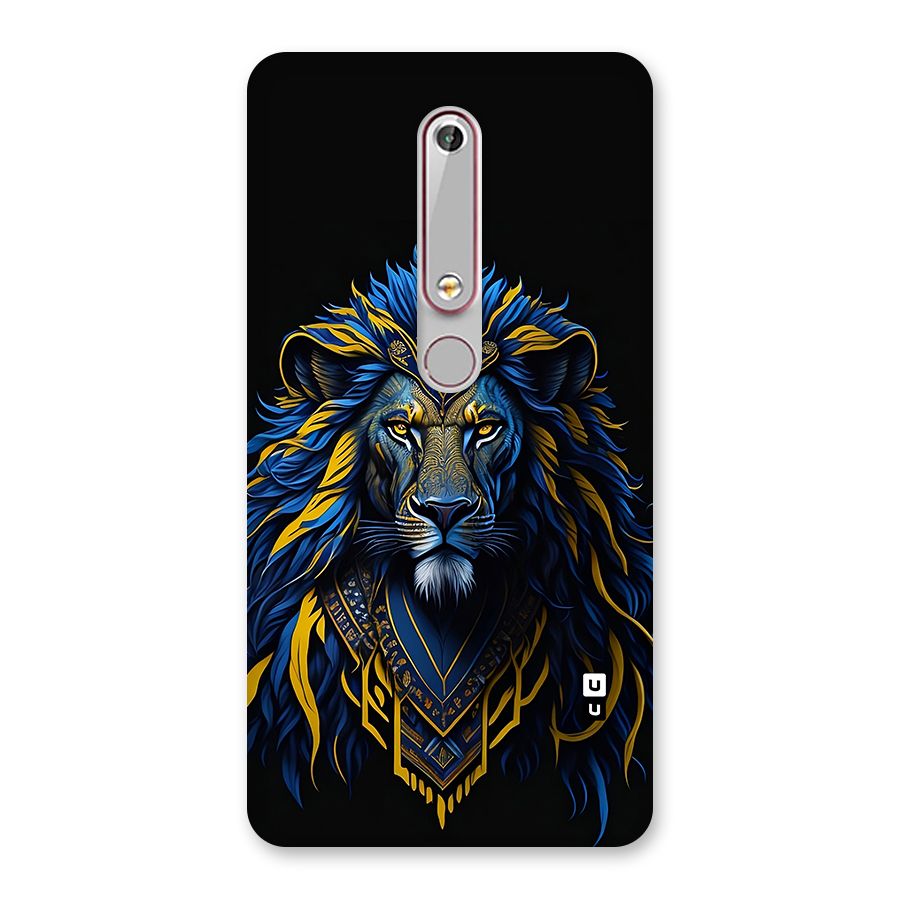 Premium Lion Abstract Portrait Art Back Case for Nokia 6.1