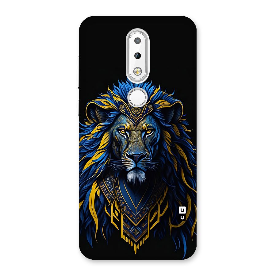 Premium Lion Abstract Portrait Art Back Case for Nokia 6.1 Plus