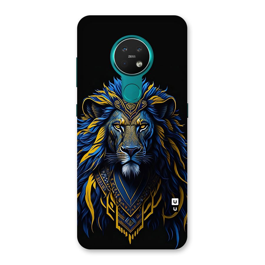 Premium Lion Abstract Portrait Art Back Case for Nokia 7.2