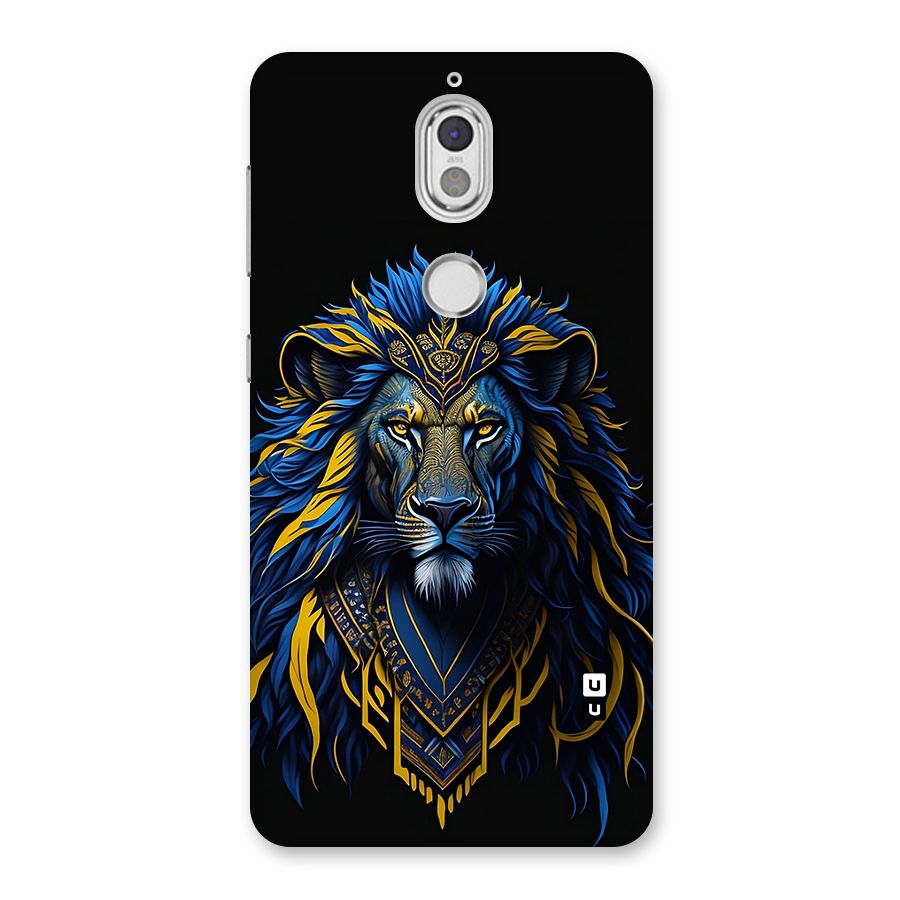 Premium Lion Abstract Portrait Art Back Case for Nokia 7