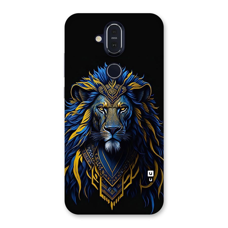 Premium Lion Abstract Portrait Art Back Case for Nokia 8.1