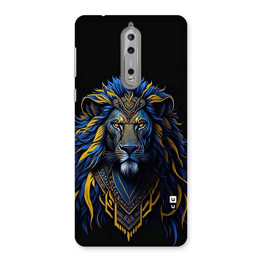 Premium Lion Abstract Portrait Art Back Case for Nokia 8
