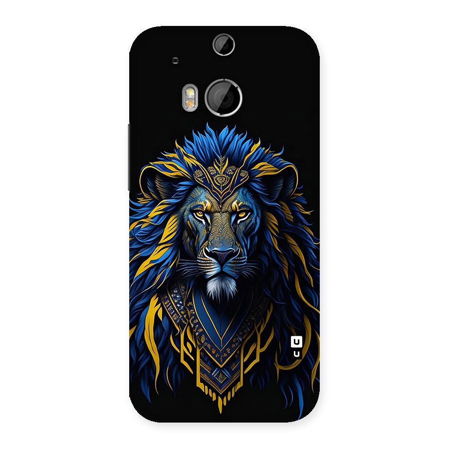 Premium Lion Abstract Portrait Art Back Case for One M8