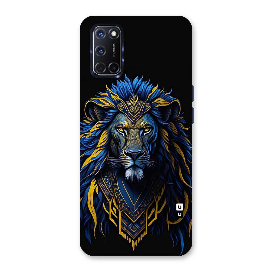 Premium Lion Abstract Portrait Art Back Case for Oppo A52