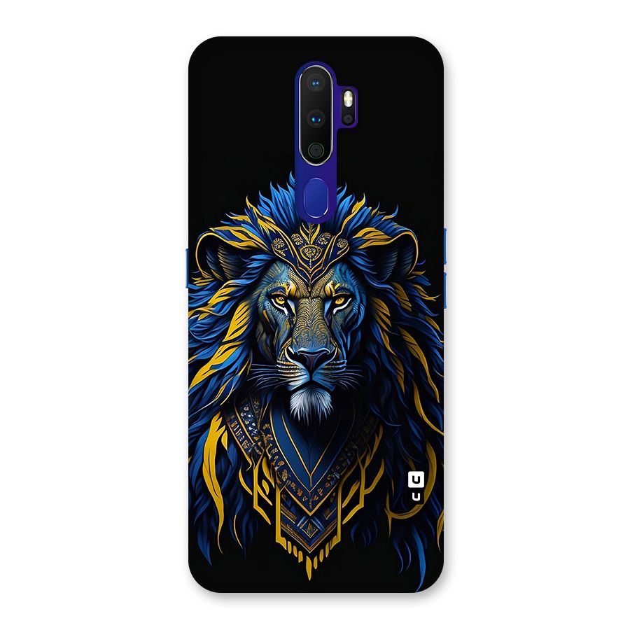 Premium Lion Abstract Portrait Art Back Case for Oppo A9 (2020)