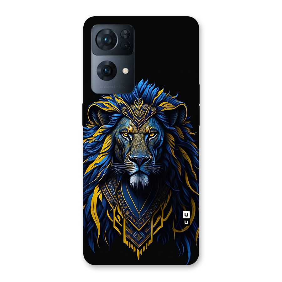 Premium Lion Abstract Portrait Art Back Case for Oppo Reno7 Pro 5G