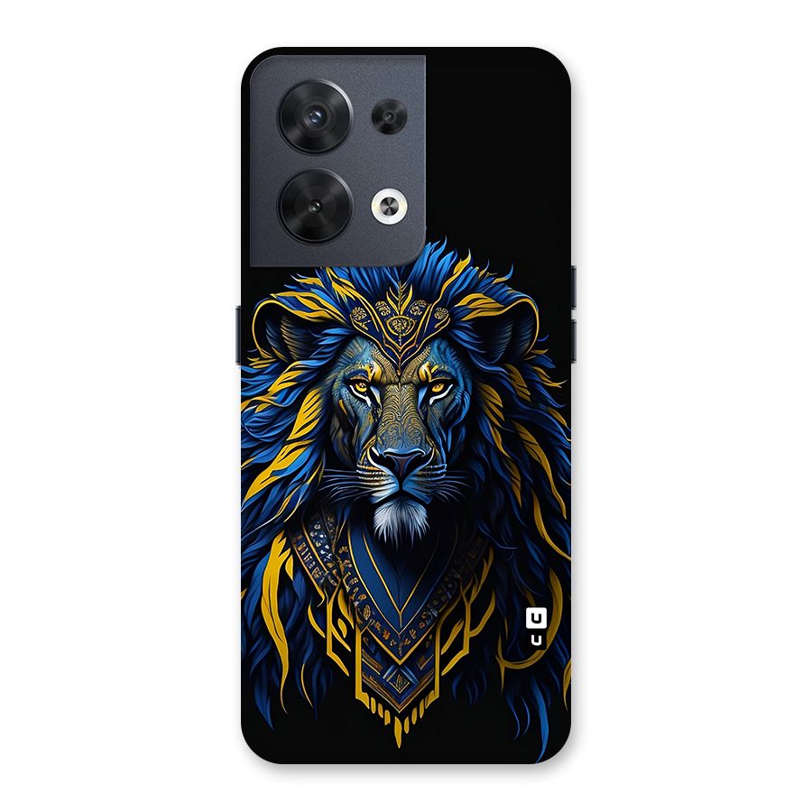 Premium Lion Abstract Portrait Art Back Case for Oppo Reno8 5G