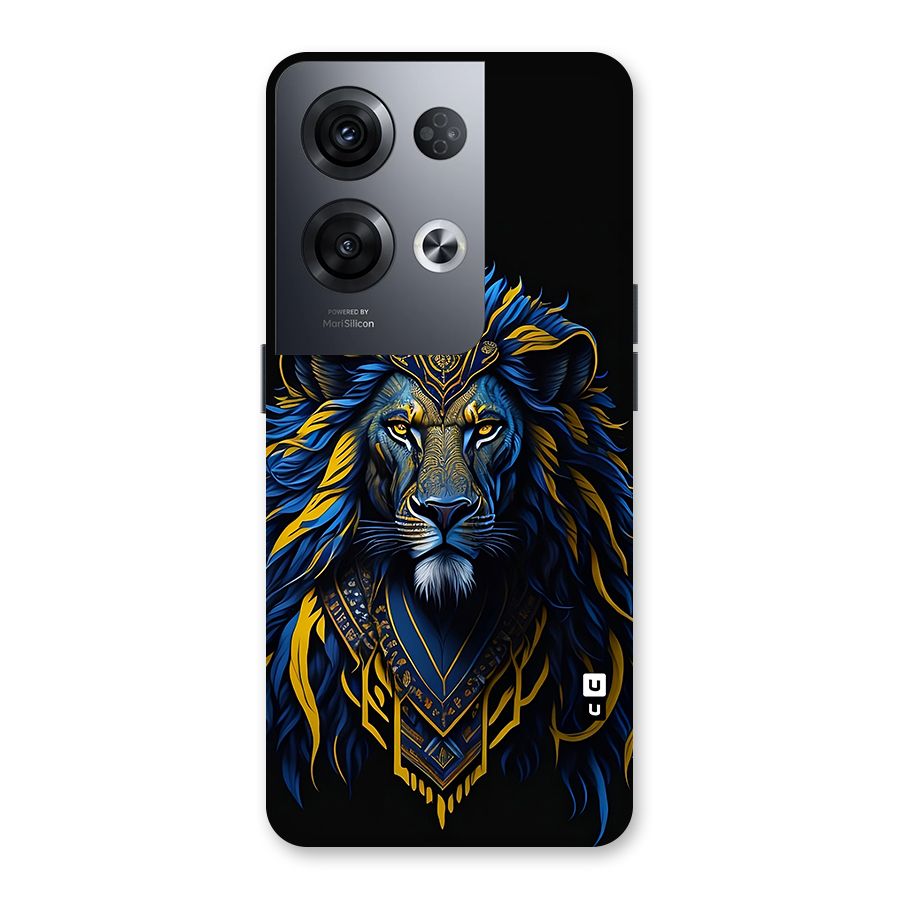 Premium Lion Abstract Portrait Art Back Case for Oppo Reno8 Pro 5G