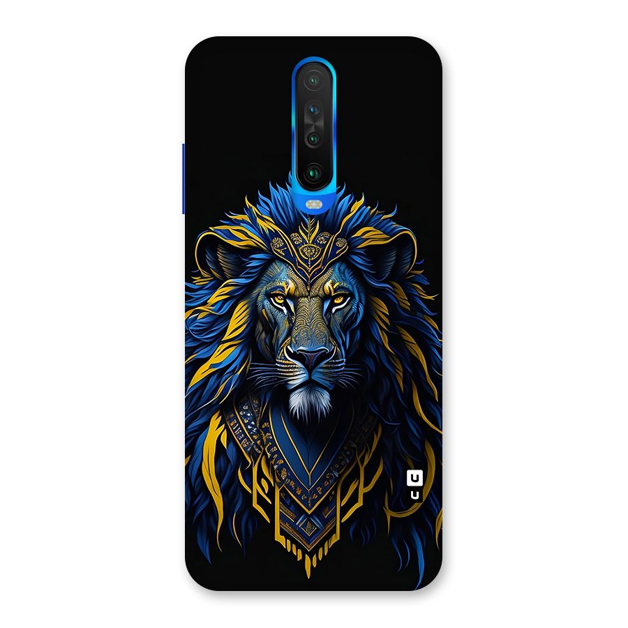 Premium Lion Abstract Portrait Art Back Case for Poco X2