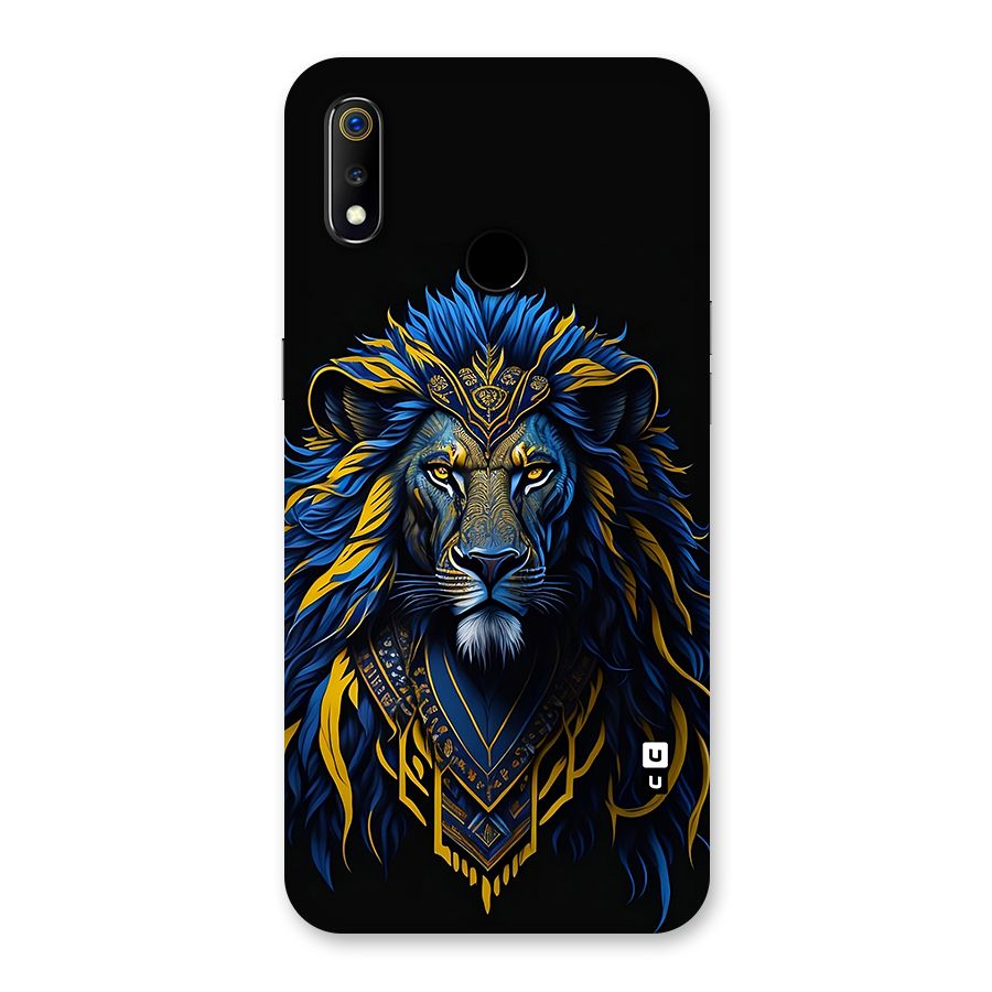Premium Lion Abstract Portrait Art Back Case for Realme 3