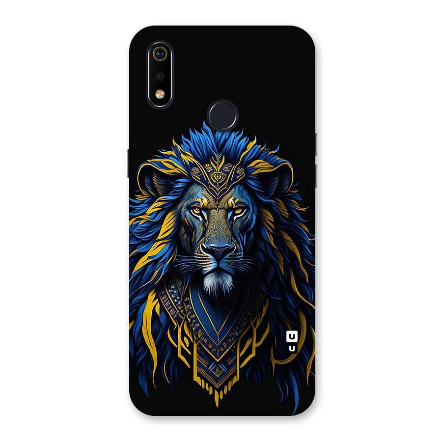 Premium Lion Abstract Portrait Art Back Case for Realme 3i