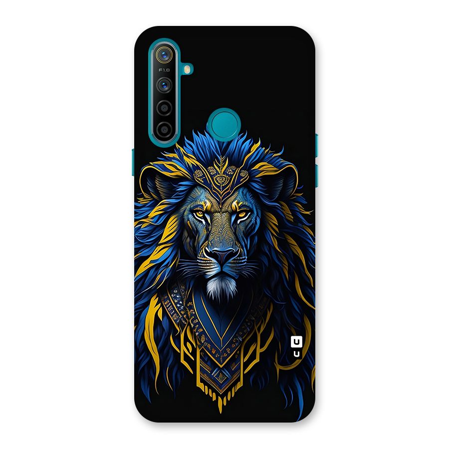 Premium Lion Abstract Portrait Art Back Case for Realme 5i
