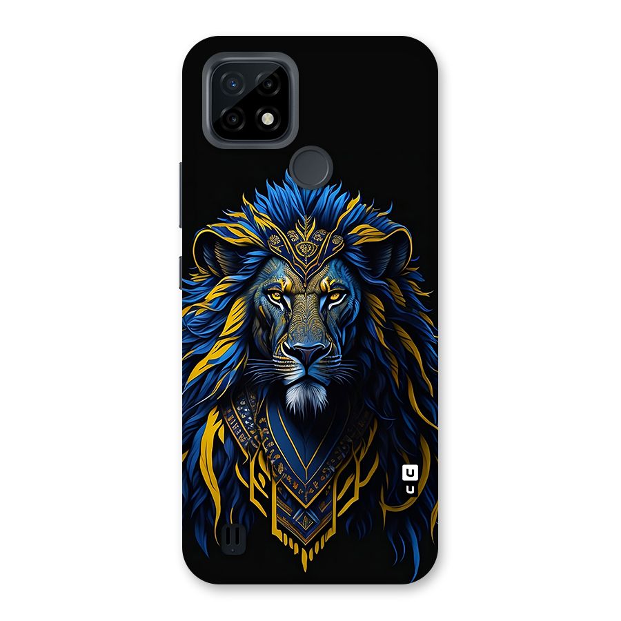 Premium Lion Abstract Portrait Art Back Case for Realme C21