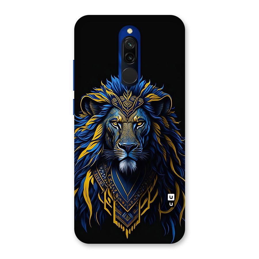 Premium Lion Abstract Portrait Art Back Case for Redmi 8