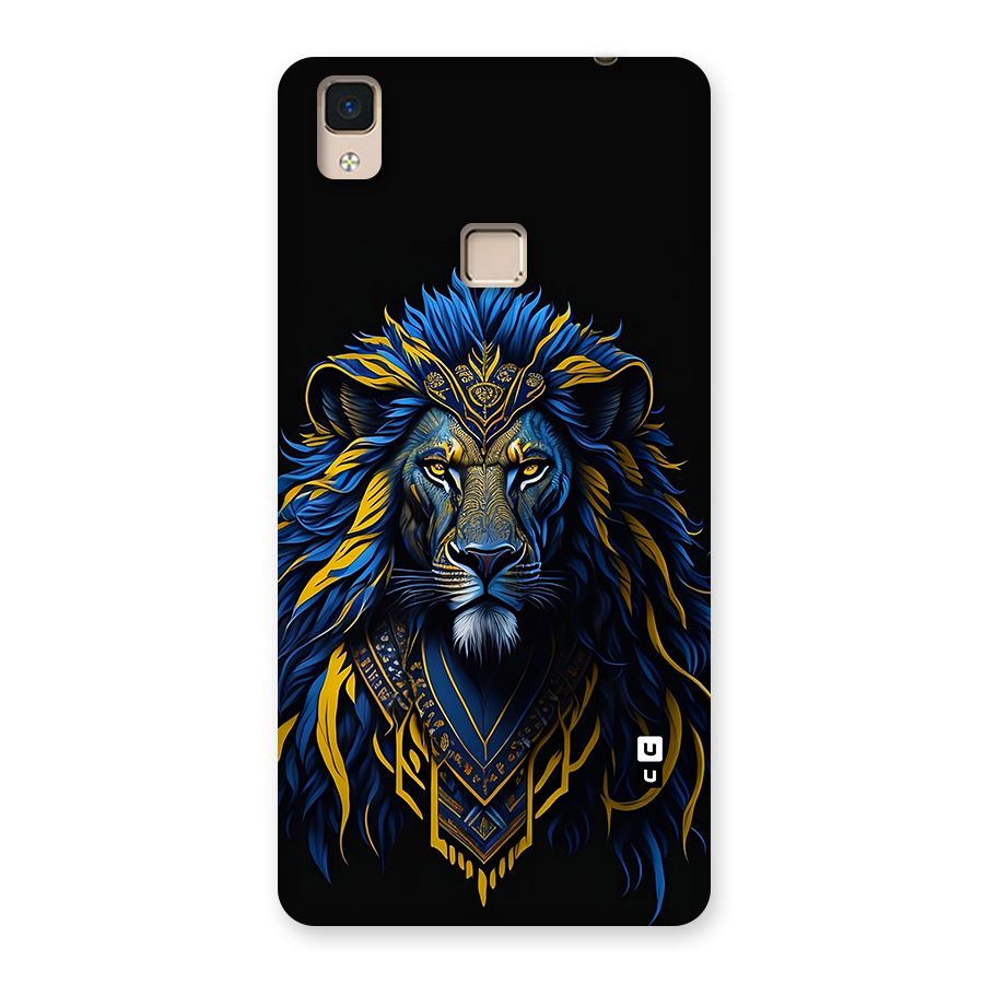 Premium Lion Abstract Portrait Art Back Case for V3 Max