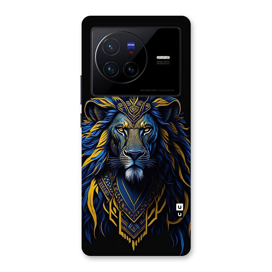 Premium Lion Abstract Portrait Art Back Case for Vivo X80