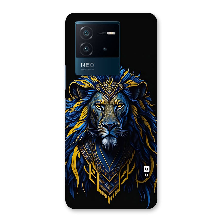 Premium Lion Abstract Portrait Art Back Case for Vivo iQOO Neo 6 5G