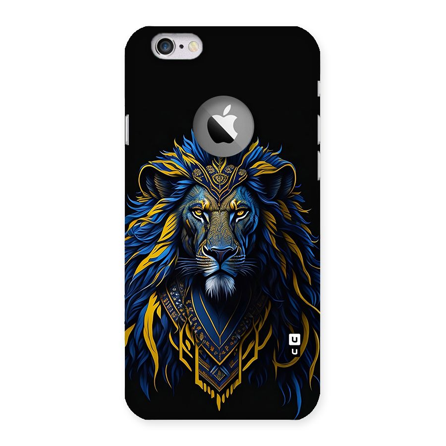 Premium Lion Abstract Portrait Art Back Case for iPhone 6 Logo Cut