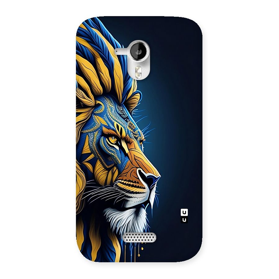 Premium Lion Abstract Side Art Back Case for Canvas HD A116