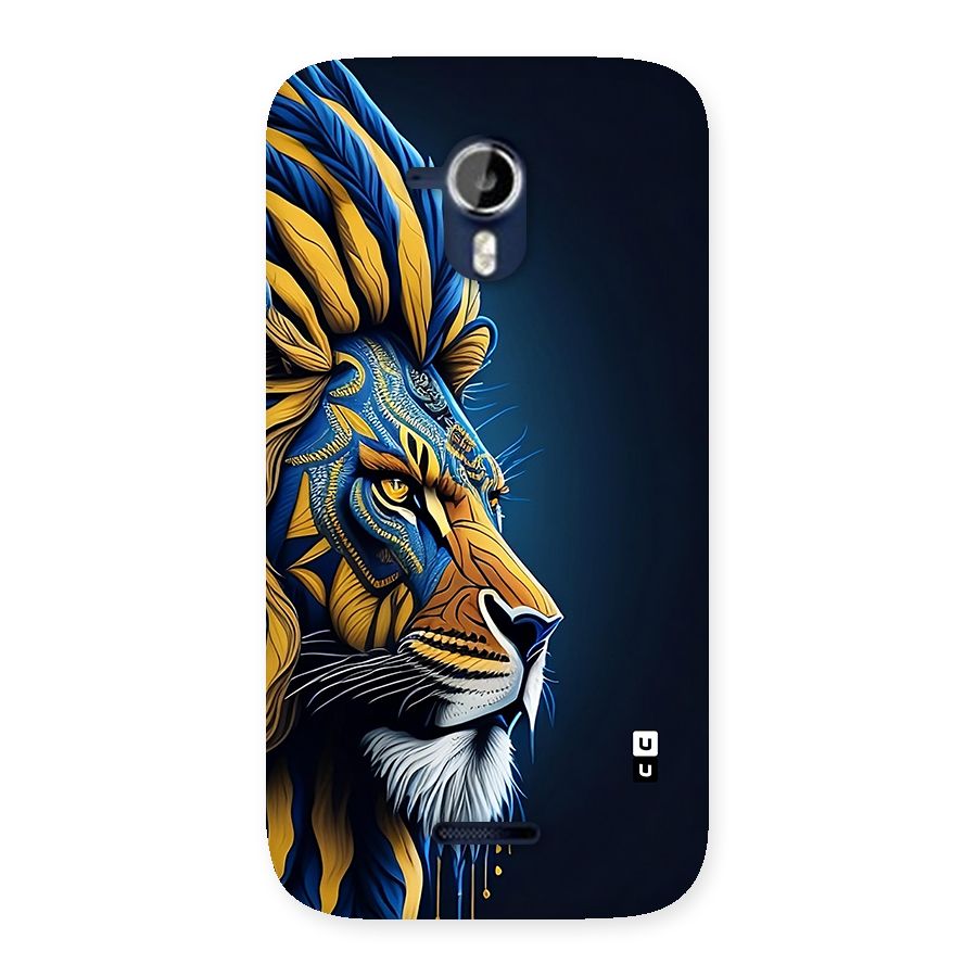 Premium Lion Abstract Side Art Back Case for Canvas Magnus A117