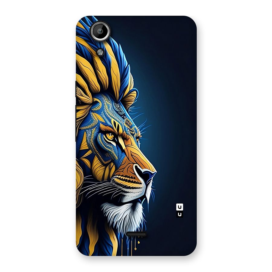 Premium Lion Abstract Side Art Back Case for Canvas Selfie Lens Q345