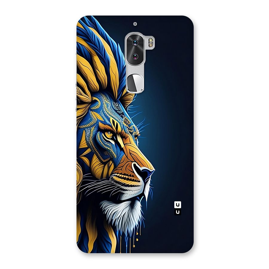 Premium Lion Abstract Side Art Back Case for Coolpad Cool 1