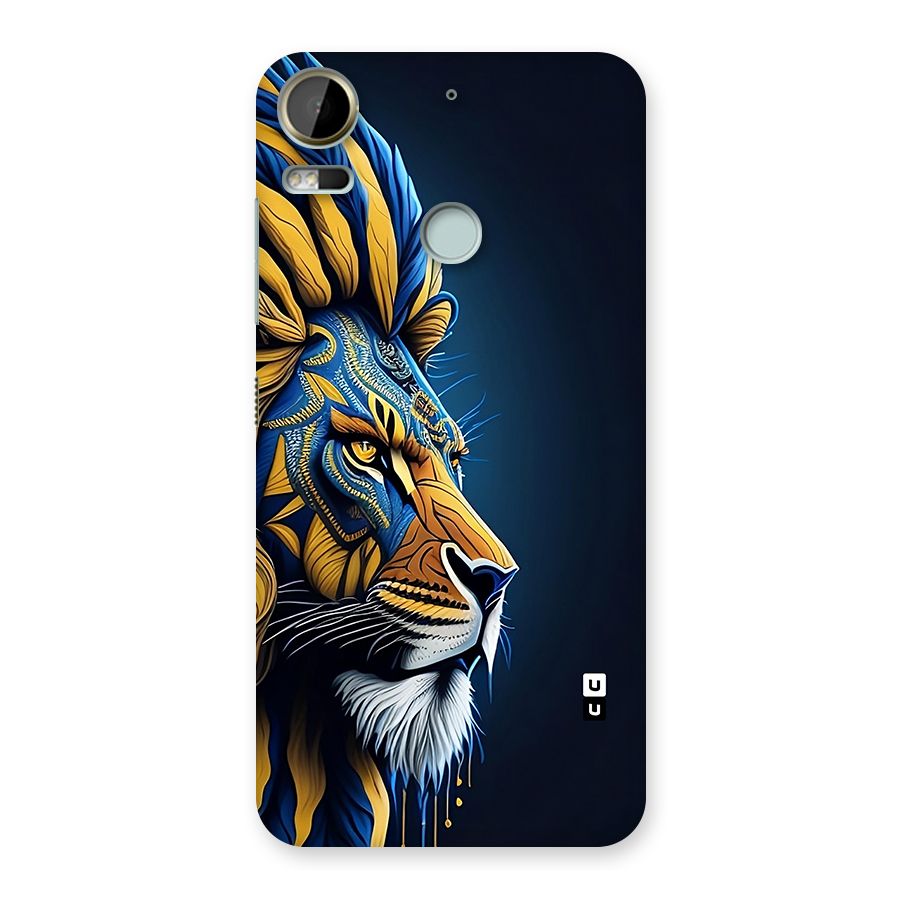 Premium Lion Abstract Side Art Back Case for Desire 10 Pro