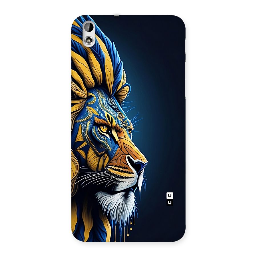 Premium Lion Abstract Side Art Back Case for Desire 816g