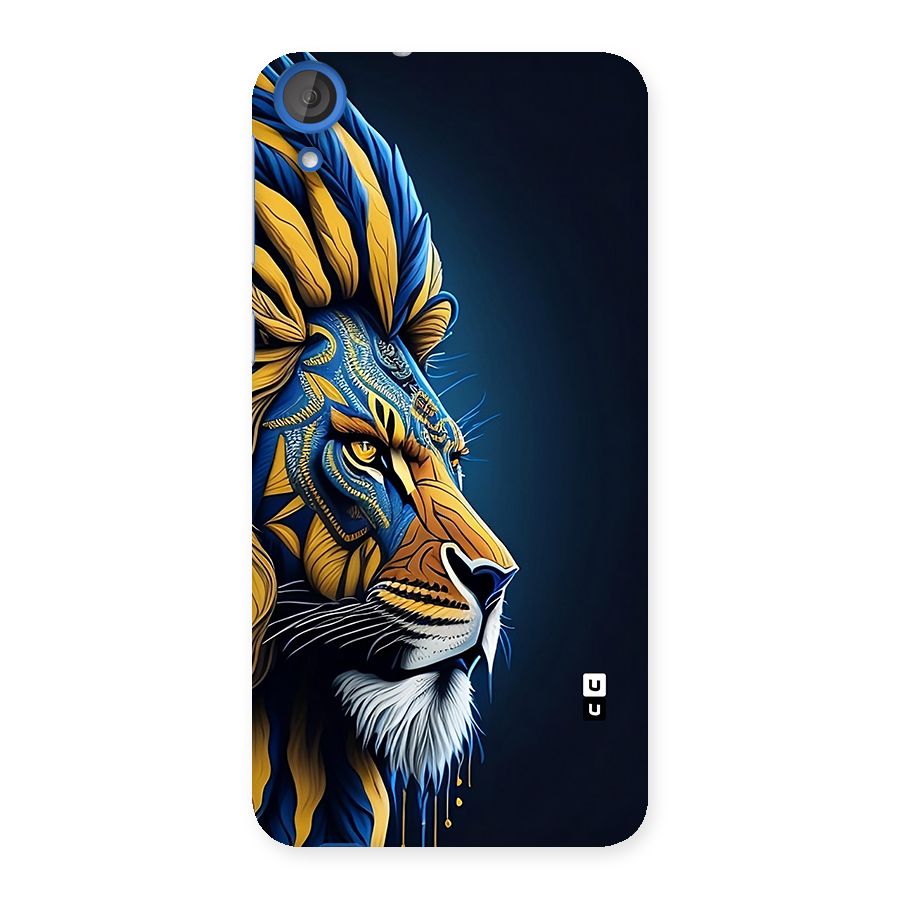 Premium Lion Abstract Side Art Back Case for Desire 820