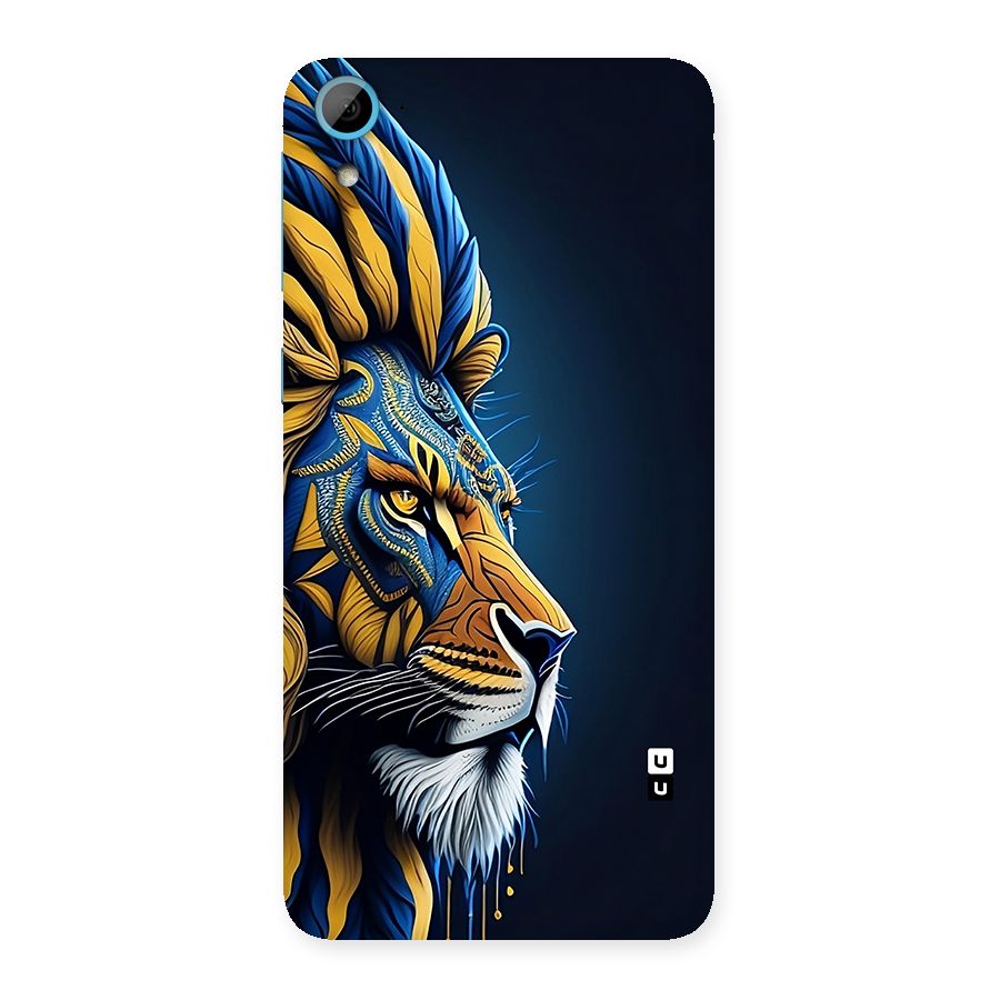 Premium Lion Abstract Side Art Back Case for Desire 826