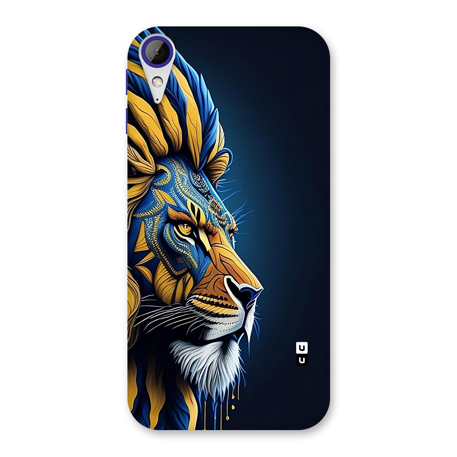 Premium Lion Abstract Side Art Back Case for Desire 830