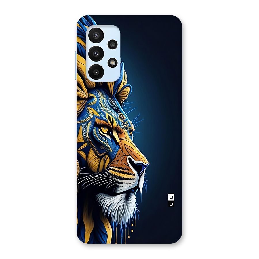 Premium Lion Abstract Side Art Back Case for Galaxy A23