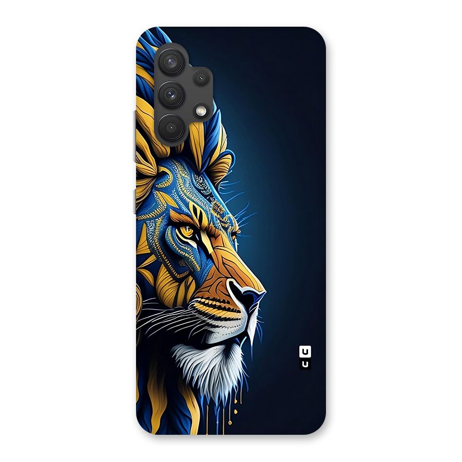 Premium Lion Abstract Side Art Back Case for Galaxy A32