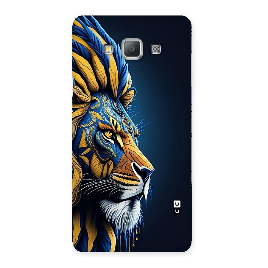 Premium Lion Abstract Side Art Back Case for Galaxy A7