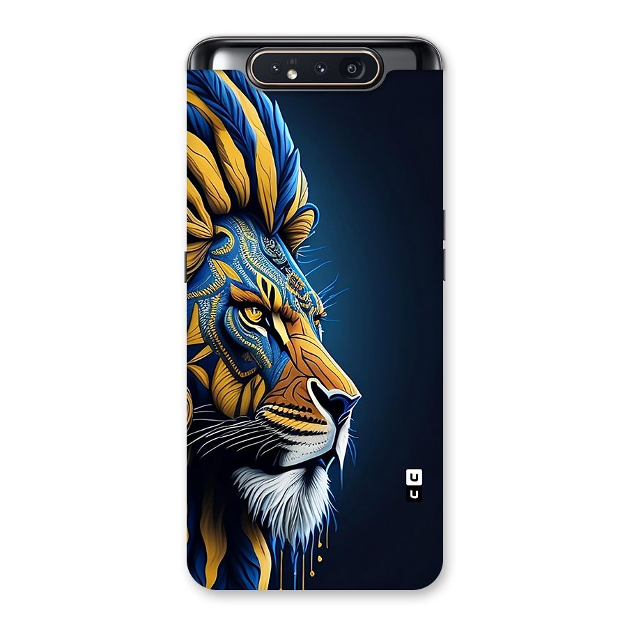 Premium Lion Abstract Side Art Back Case for Galaxy A80