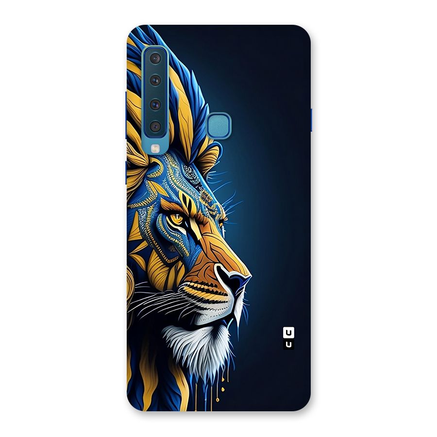 Premium Lion Abstract Side Art Back Case for Galaxy A9 (2018)