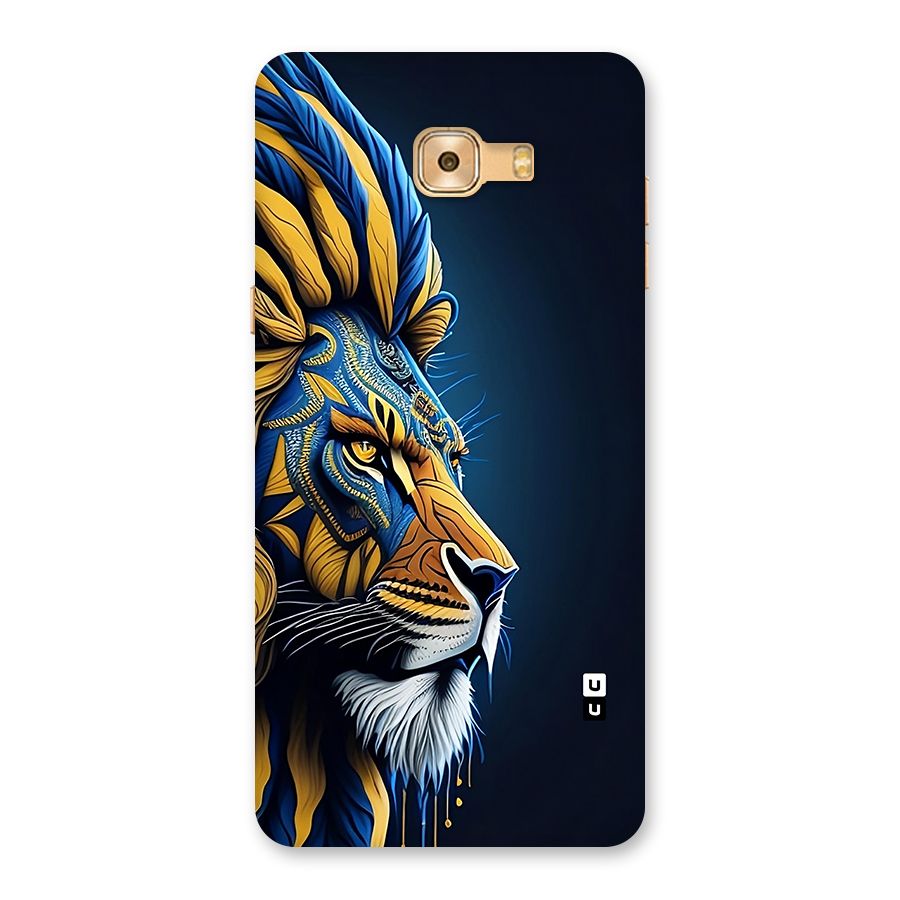 Premium Lion Abstract Side Art Back Case for Galaxy C9 Pro