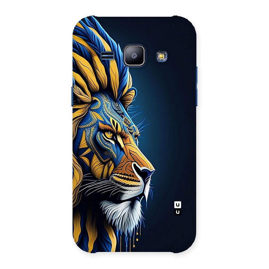 Premium Lion Abstract Side Art Back Case for Galaxy J1