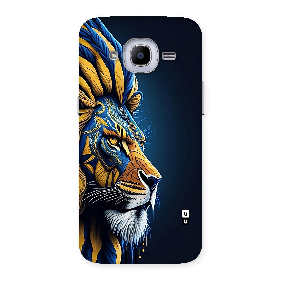 Premium Lion Abstract Side Art Back Case for Galaxy J2 2016