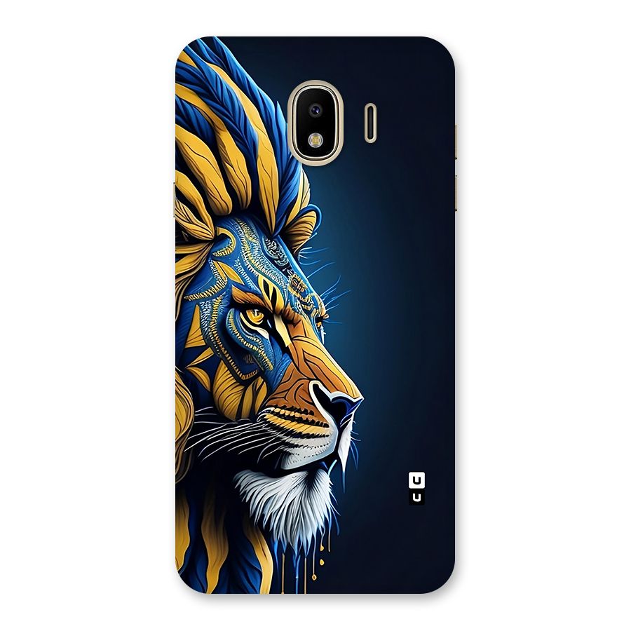 Premium Lion Abstract Side Art Back Case for Galaxy J4