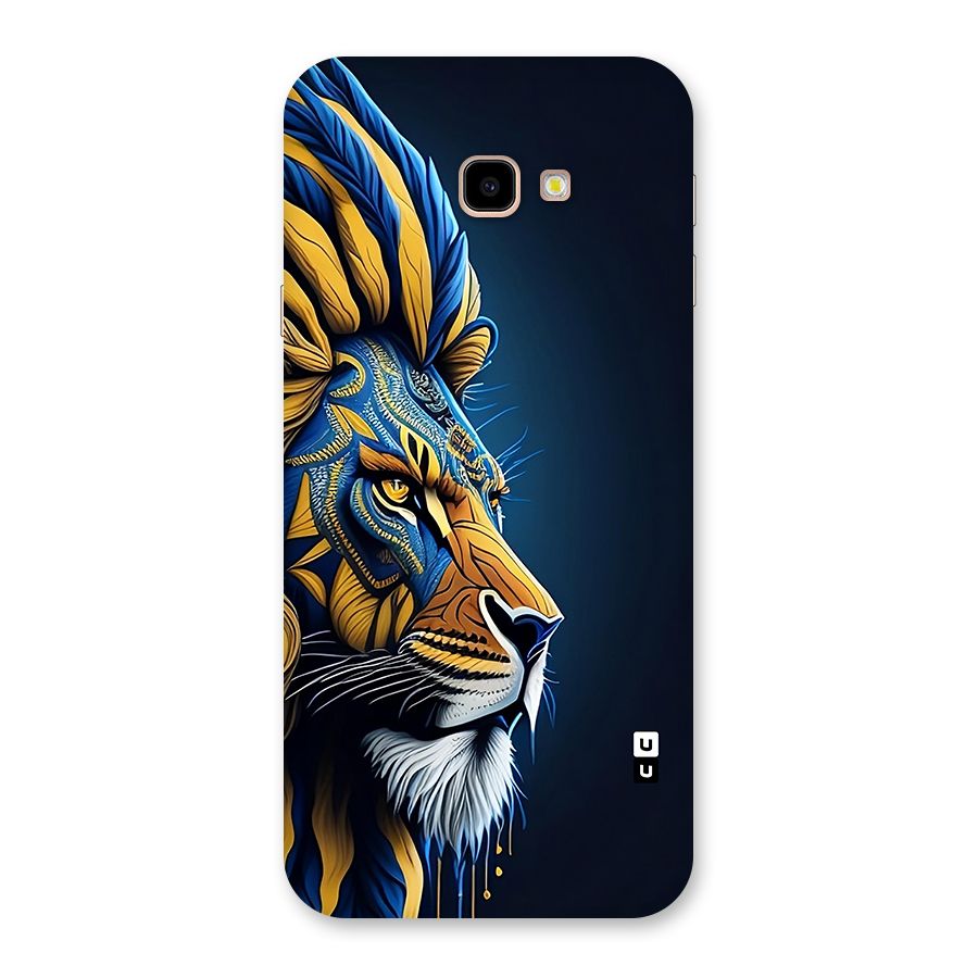 Premium Lion Abstract Side Art Back Case for Galaxy J4 Plus